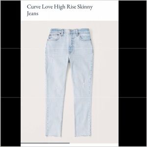 Abercrombie high rise skinny jeans